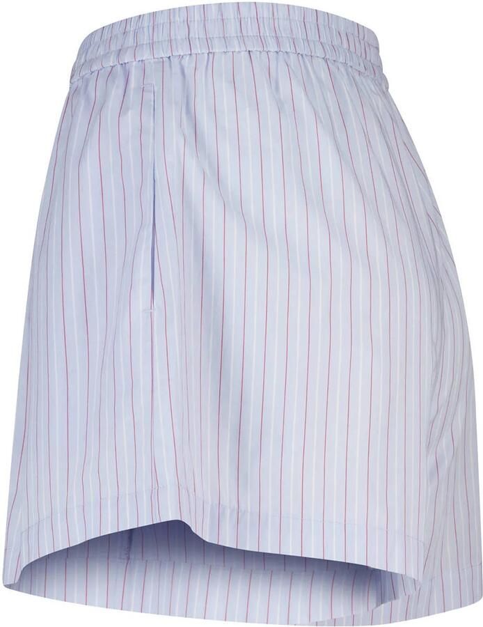 America Today straight leg casual short met krijtstreep blauw - Foto 2