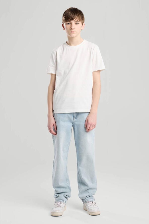 America Today straight leg jeans light blue denim - Foto 3
