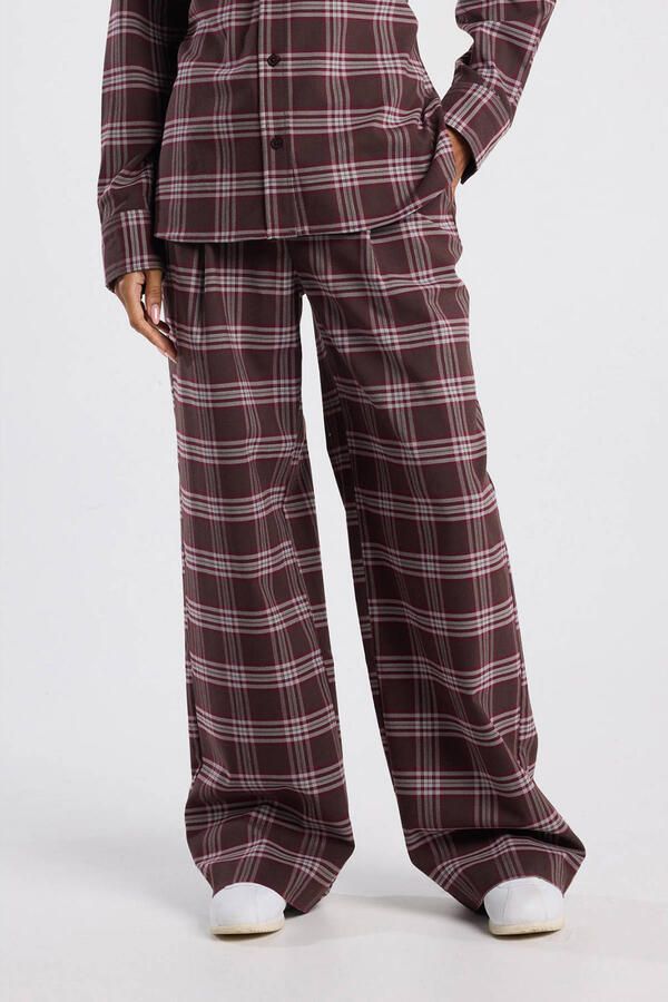 America Today straight regular waist casual broek donkerrood