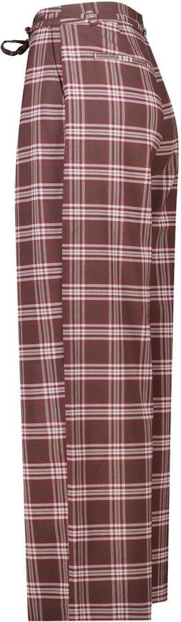 America Today straight regular waist casual broek donkerrood - Foto 3