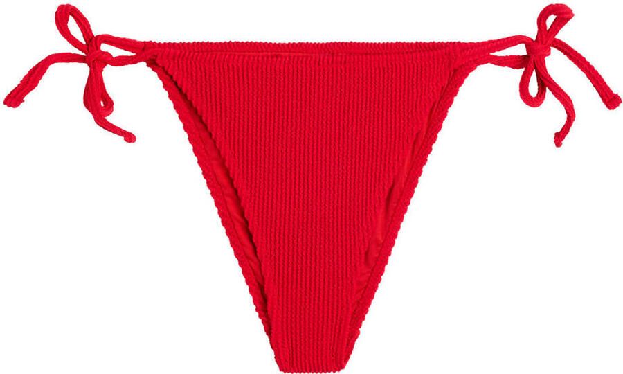 America Today strik bikinibroekje Amona met textuur rood