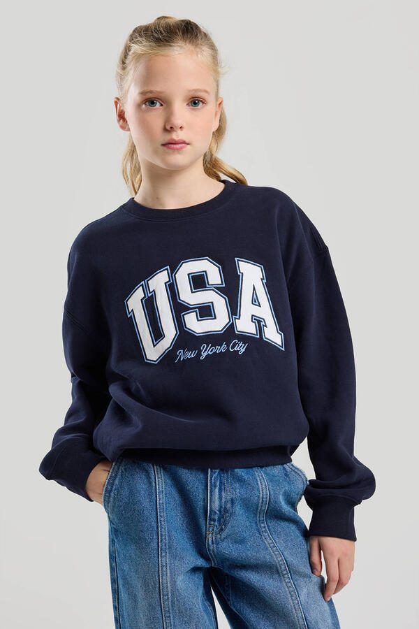 America Today sweater blauw