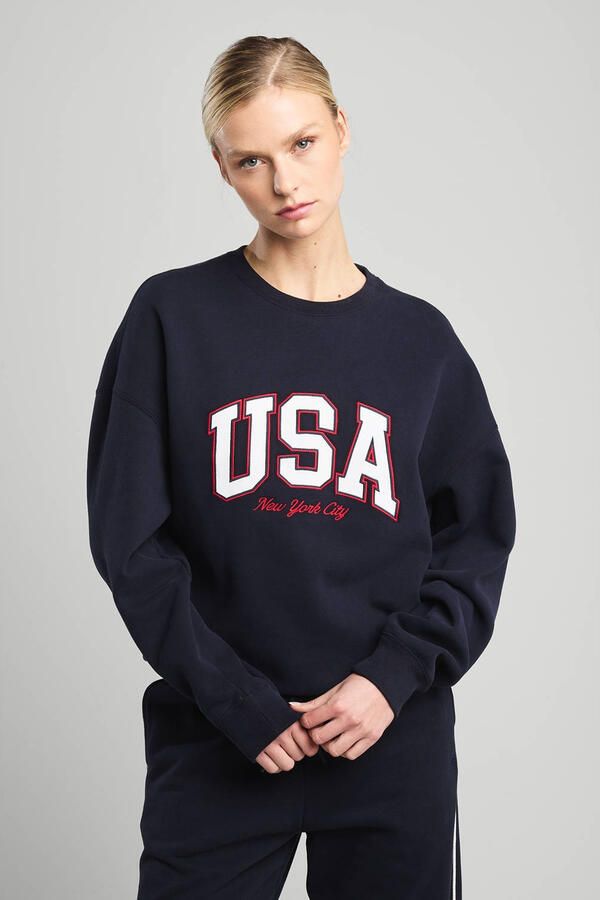 America Today sweater donkerblauw - Foto 2