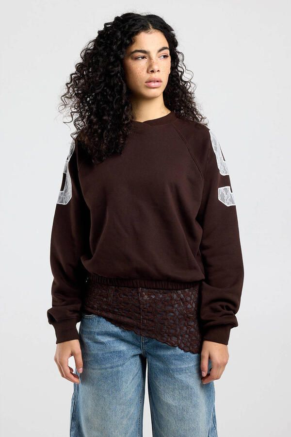 America Today sweater donkerbruin