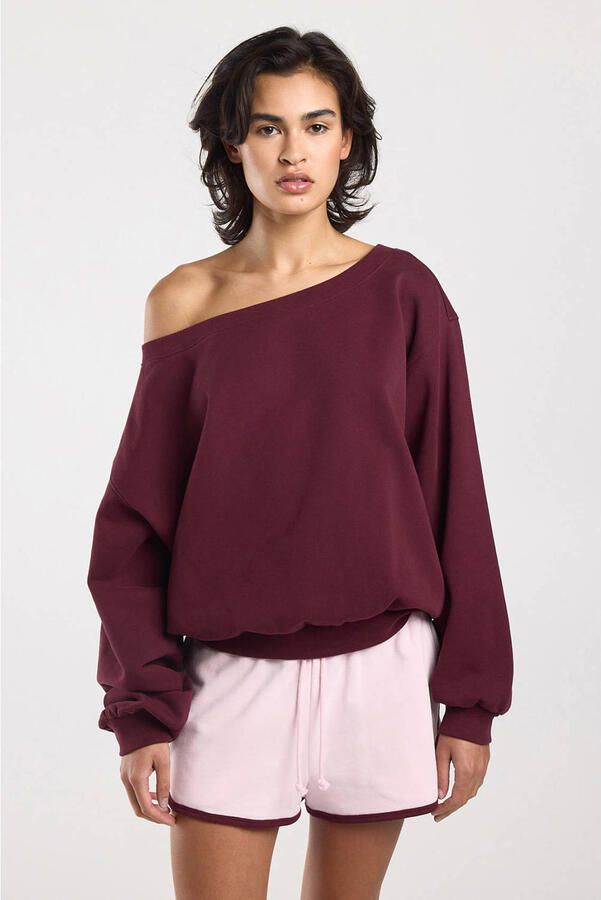 America Today sweater donkerrood