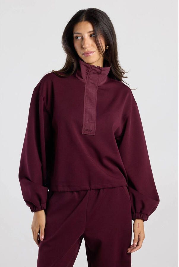 America Today sweater donkerrood