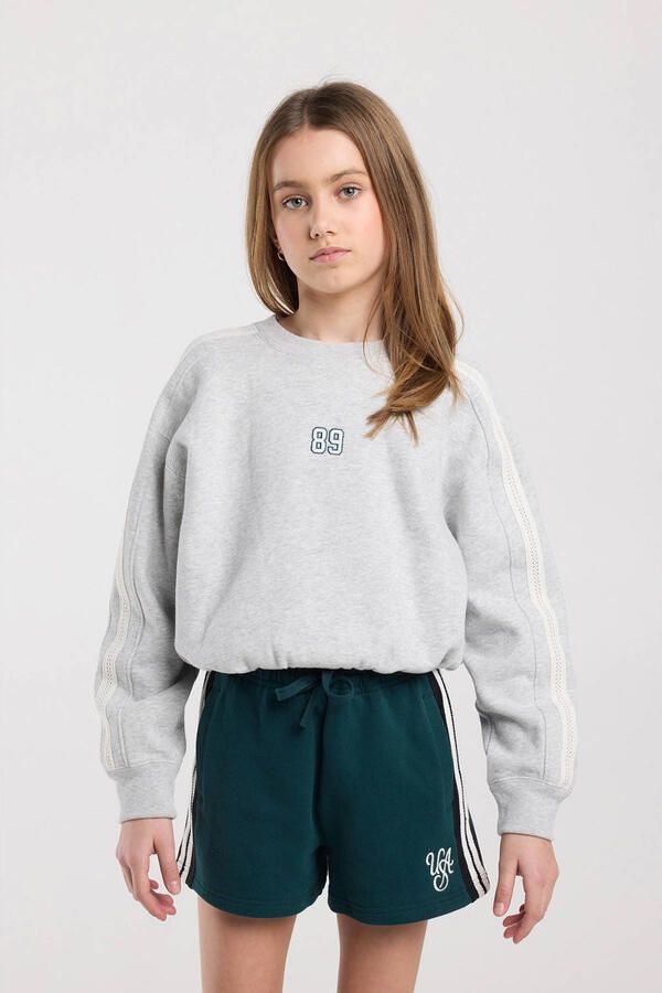 America Today sweater grijs melange