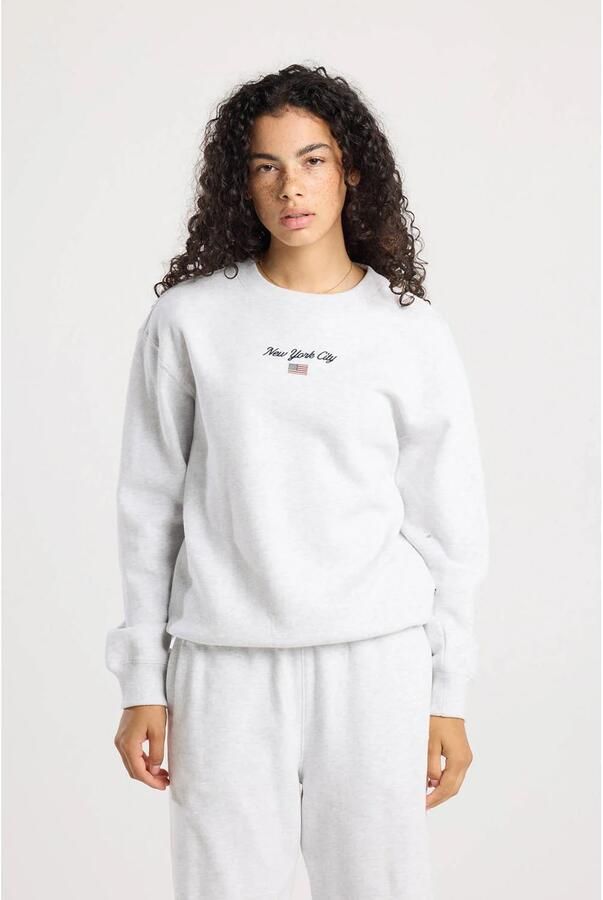 America Today sweater lichtgrijs