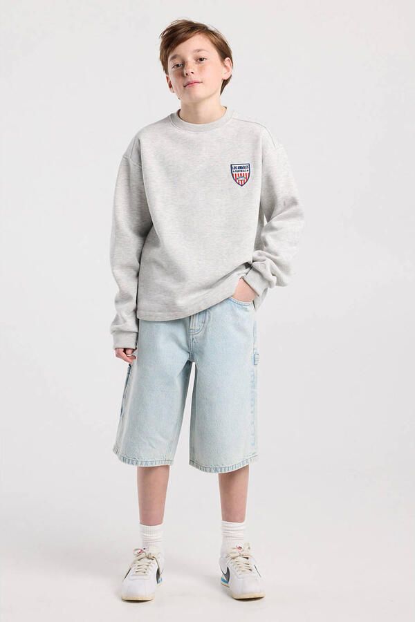 America Today sweater lichtgrijs - Foto 3