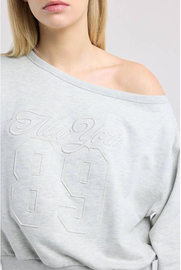 America Today sweater lichtgrijs - Foto 2