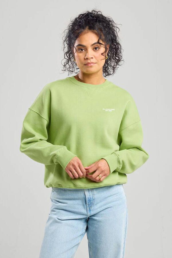 America Today sweater limegroen