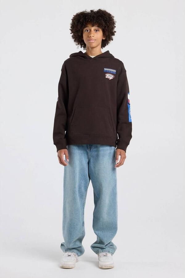 America Today sweater met backprint bruin Backprint - Foto 2