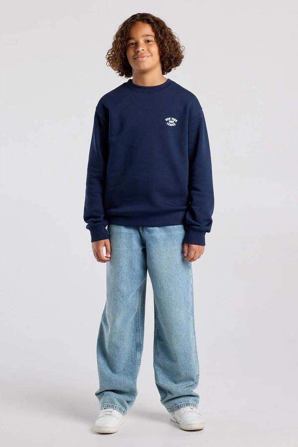 America Today sweater met backprint donkerblauw - Foto 2