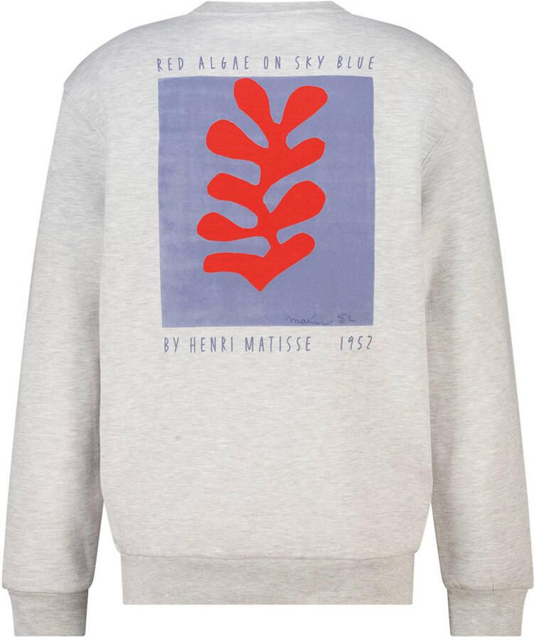 America Today sweater met backprint grijs - Foto 2