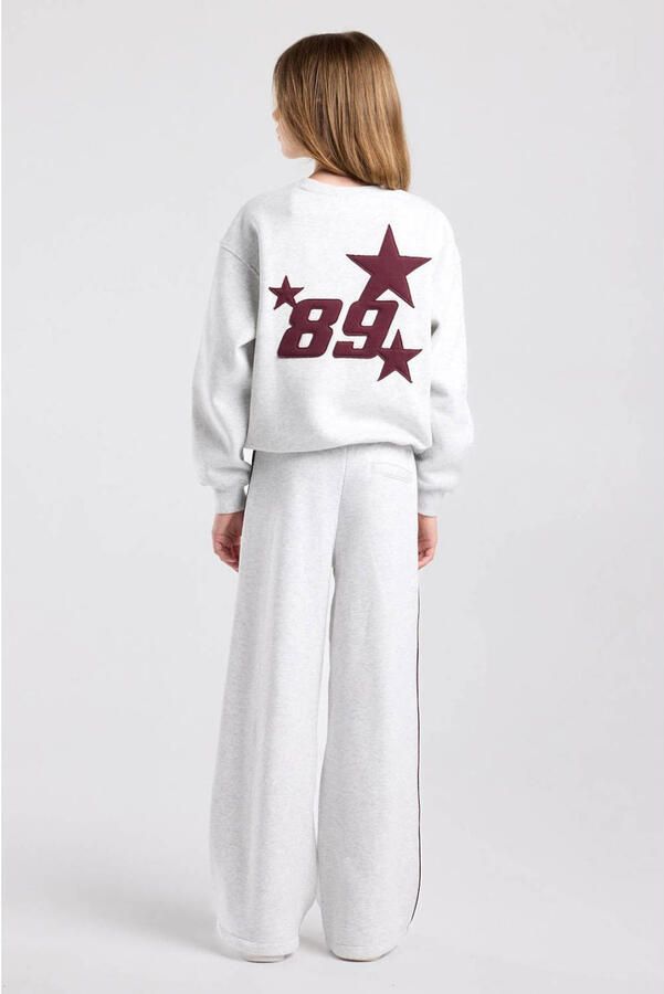 America Today sweater met backprint grijs - Foto 3