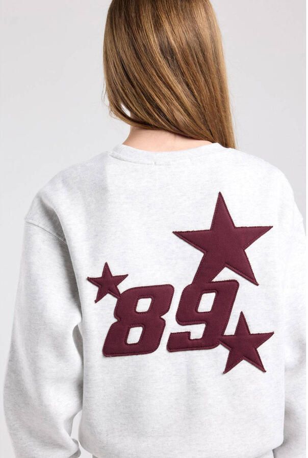 America Today sweater met backprint grijs - Foto 2