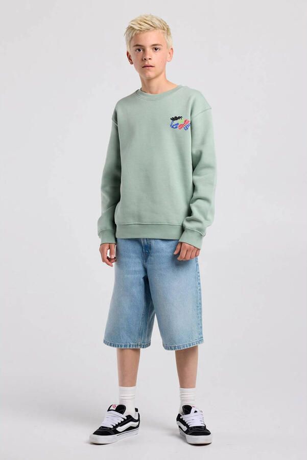 America Today sweater met backprint lichtgroen - Foto 2