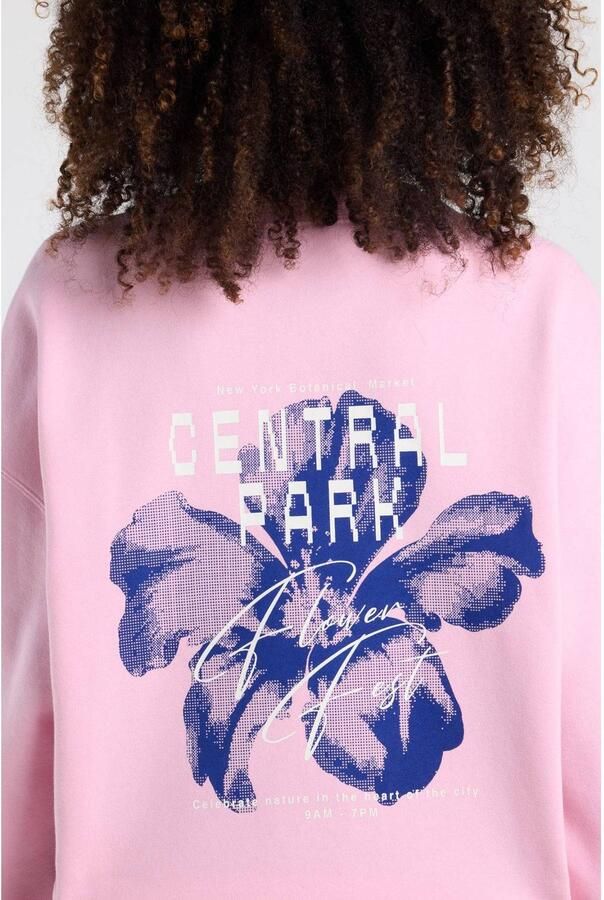 America Today sweater met backprint roze - Foto 3