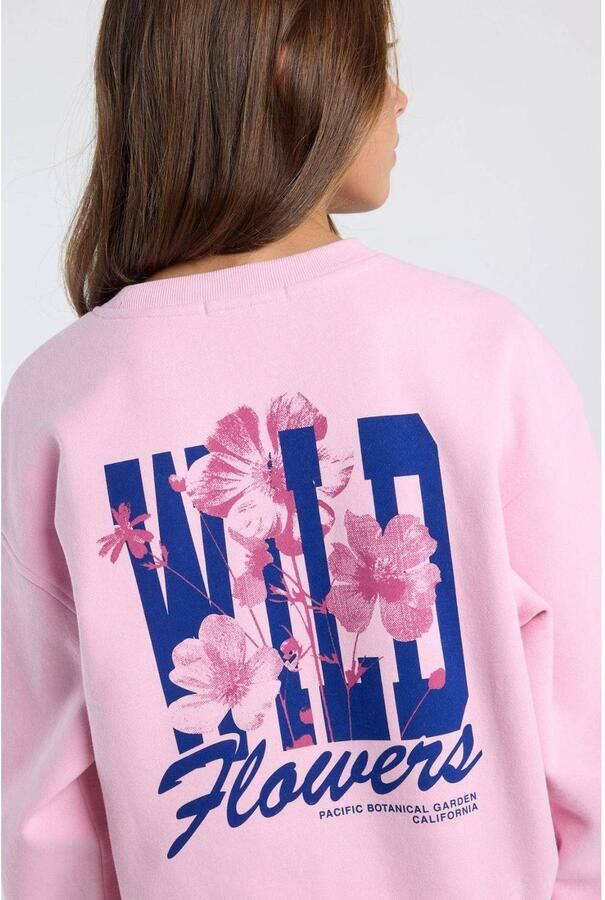America Today sweater met backprint roze Backprint - Foto 2