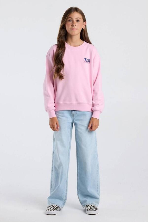 America Today sweater met backprint roze Backprint - Foto 3