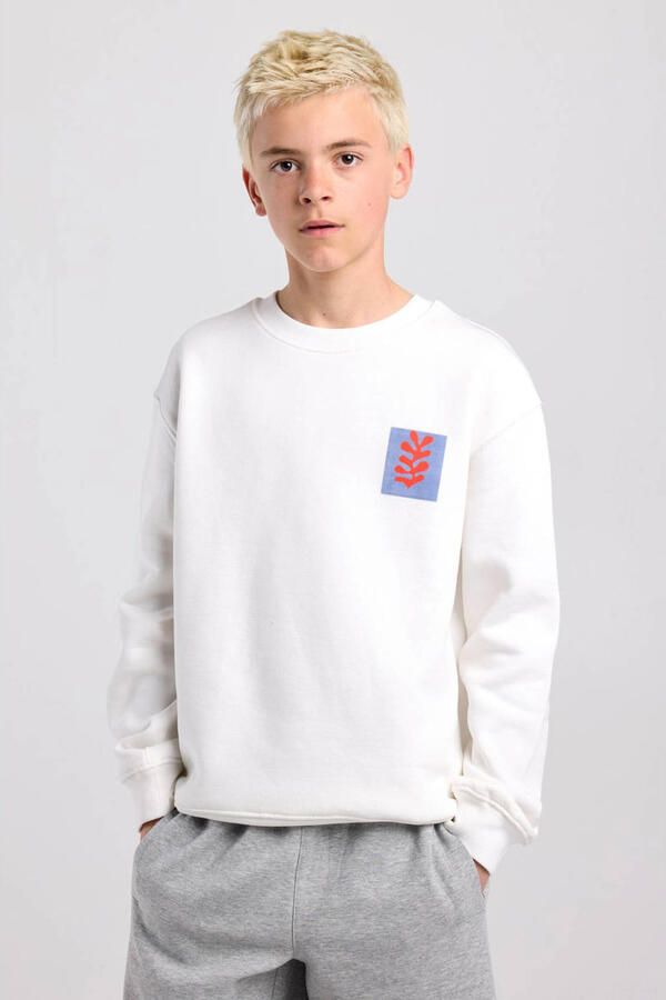 America Today sweater met backprint wit