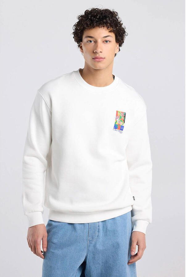 America Today sweater met backprint wit