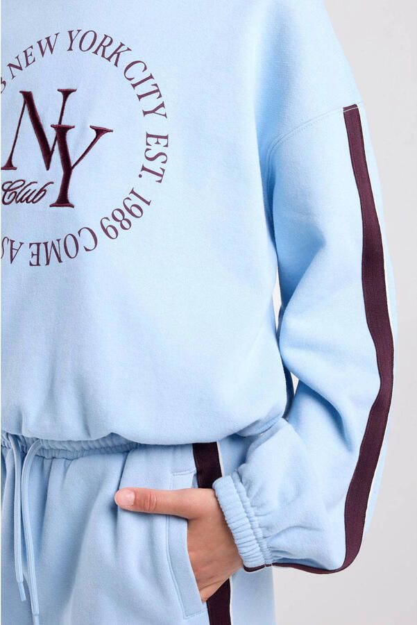 America Today sweater met print blauw - Foto 2