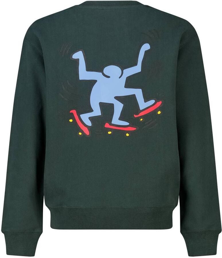 America Today sweater met print donkergroen - Foto 2