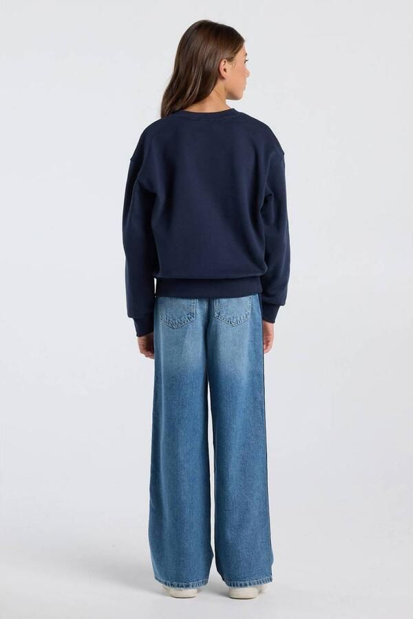America Today sweater met tekst donkerblauw Tekst - Foto 2