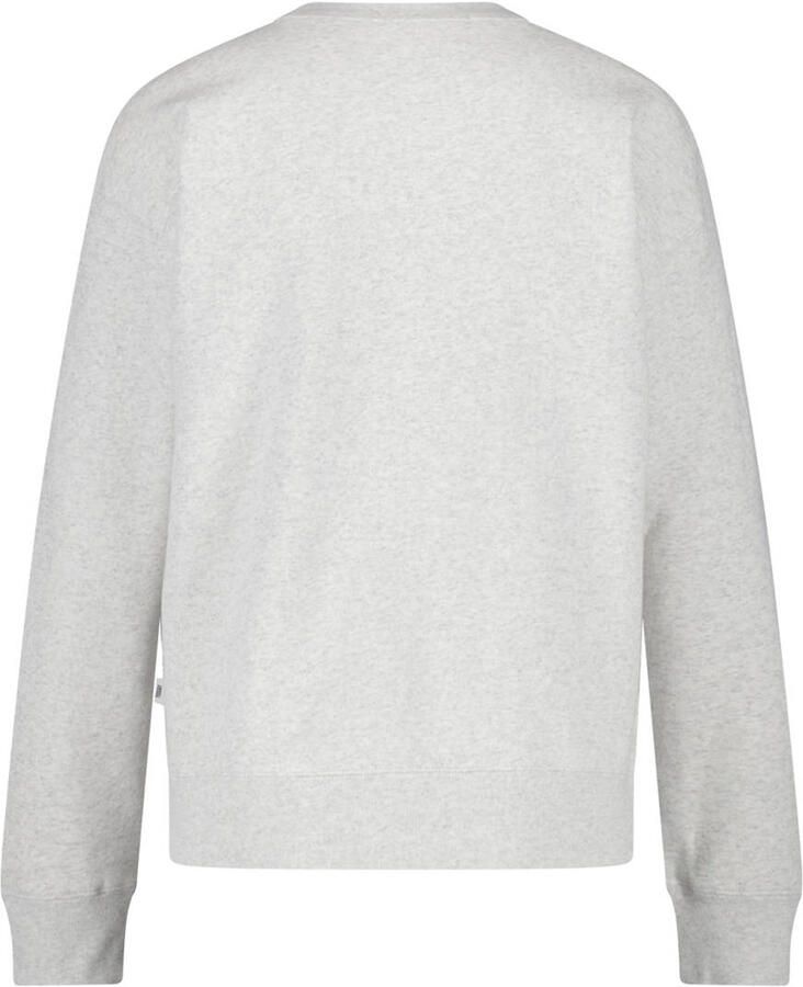 America Today sweater Suzana met tekst lichtgrijs