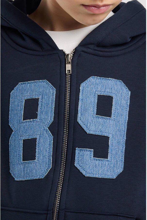 America Today sweatvest donkerblauw - Foto 2