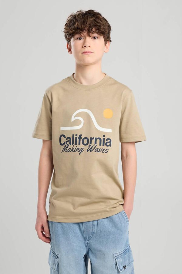 America Today T-shirt beige