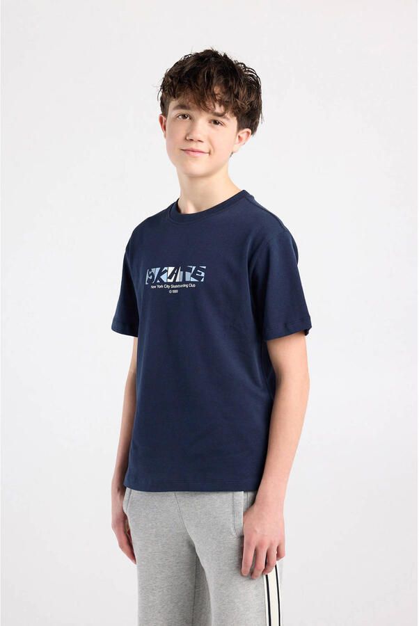 America Today T-shirt donkerblauw