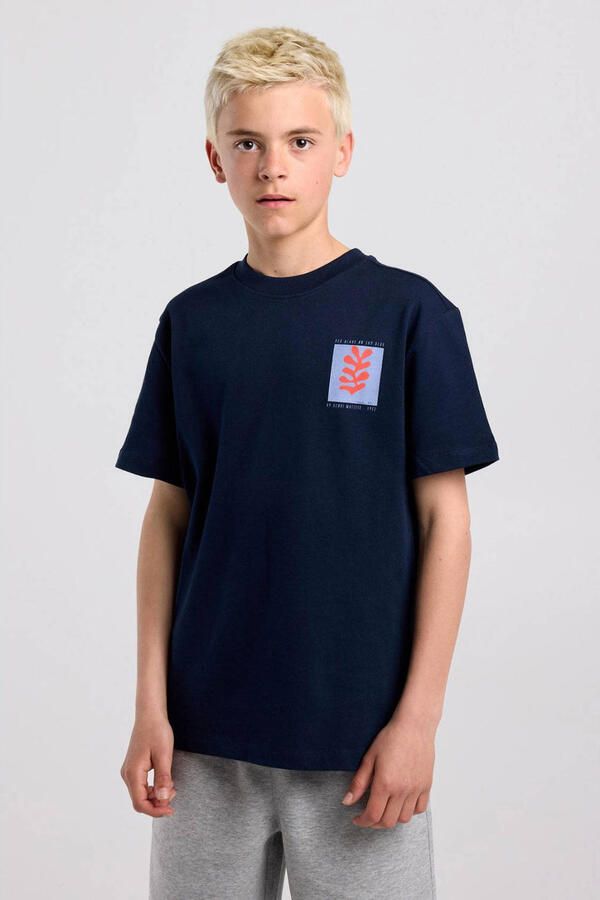 America Today T-shirt donkerblauw