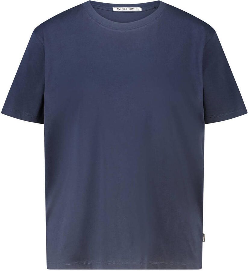 America Today T-shirt donkerblauw