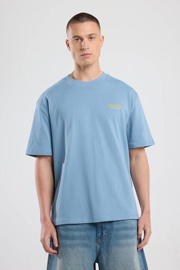 America Today T-shirt lichtblauw