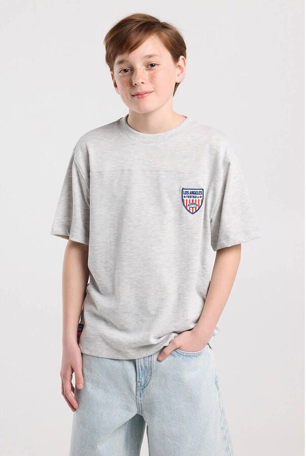 America Today T-shirt lichtgrijs