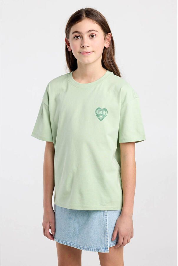 America Today T-shirt lichtgroen