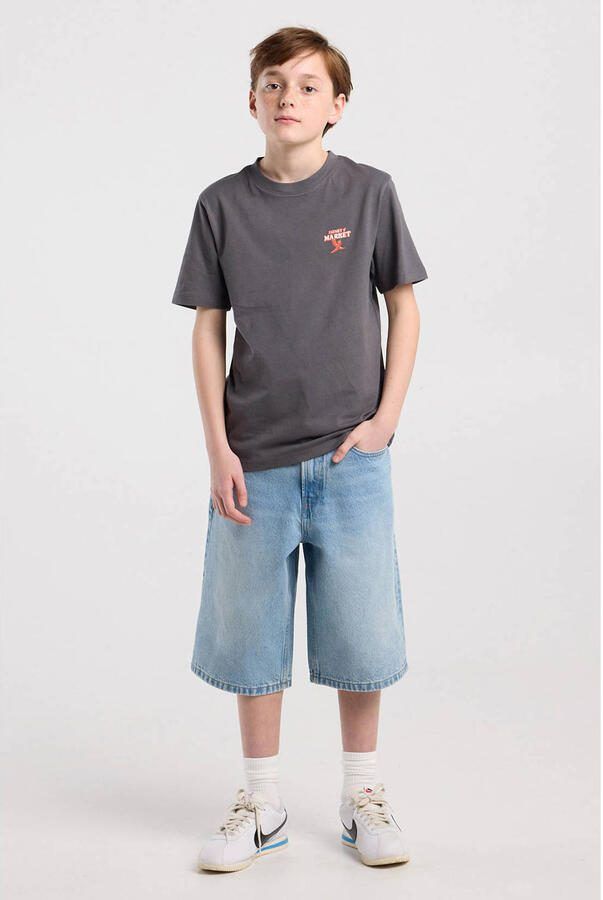 America Today T-shirt met backprint antraciet - Foto 2