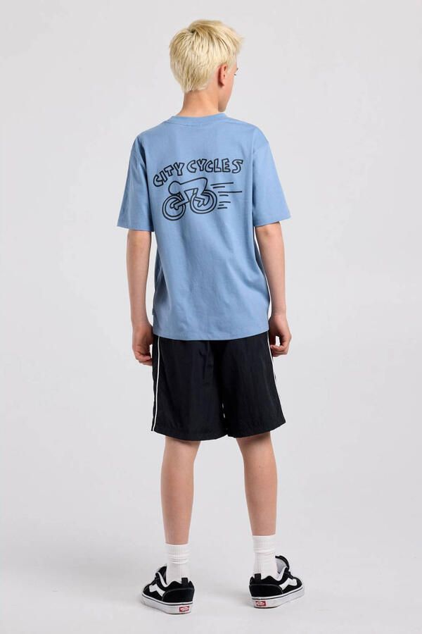 America Today T-shirt met backprint blauw - Foto 2