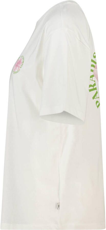 America Today T-shirt met backprint ecru - Foto 3