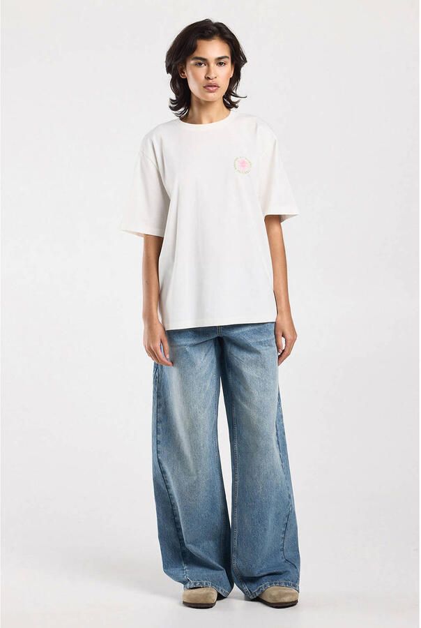 America Today T-shirt met backprint ecru - Foto 2