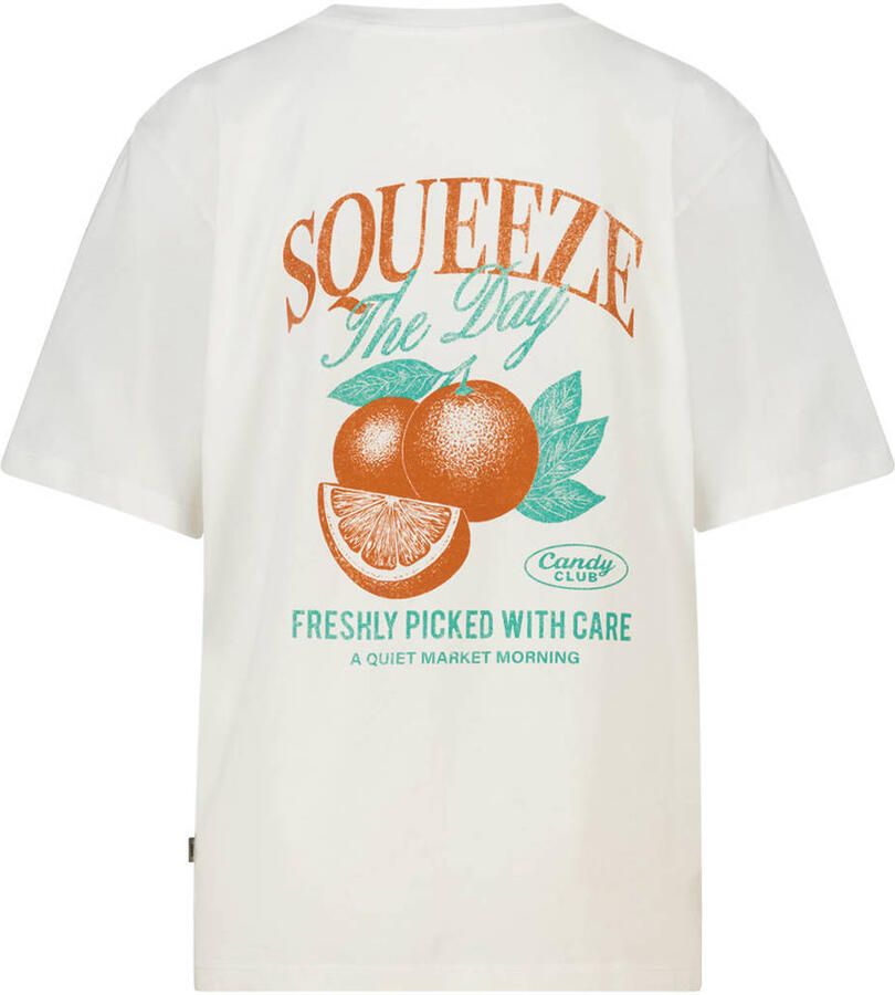America Today T-shirt met backprint ecru - Foto 2