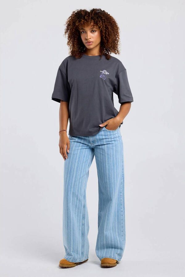 America Today T-shirt met backprint grijs - Foto 3