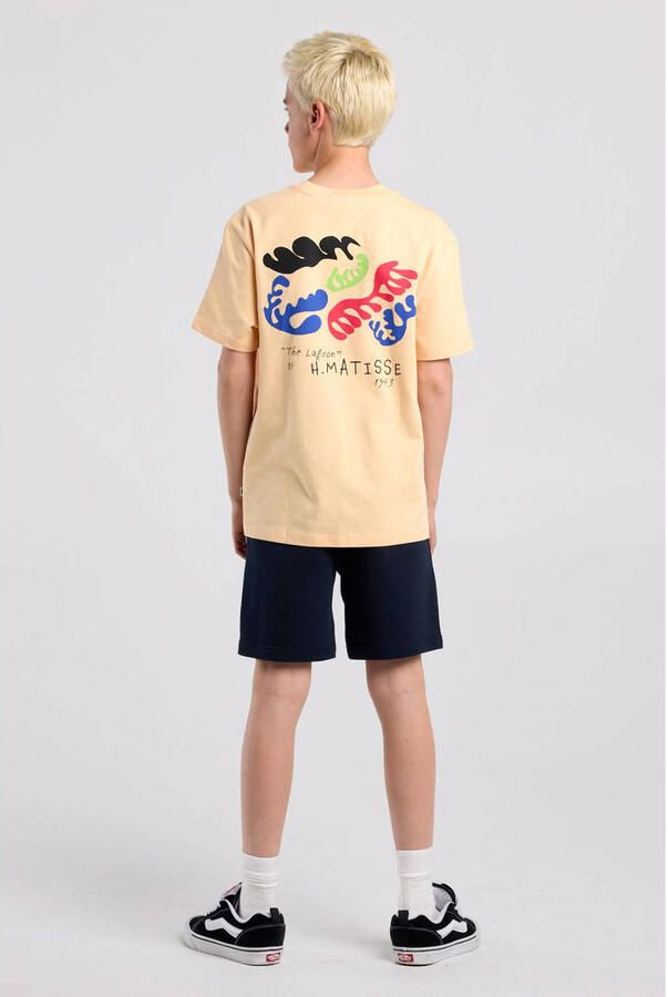 America Today T-shirt met backprint lichtgeel - Foto 2