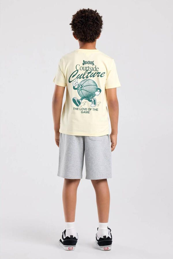 America Today T-shirt met backprint lichtgeel - Foto 3