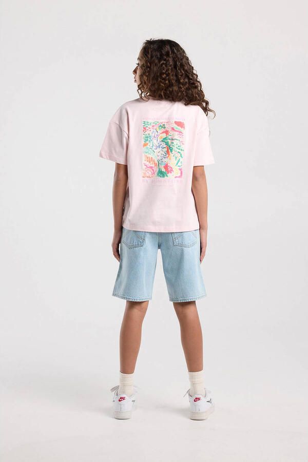 America Today T-shirt met backprint lichtroze - Foto 2
