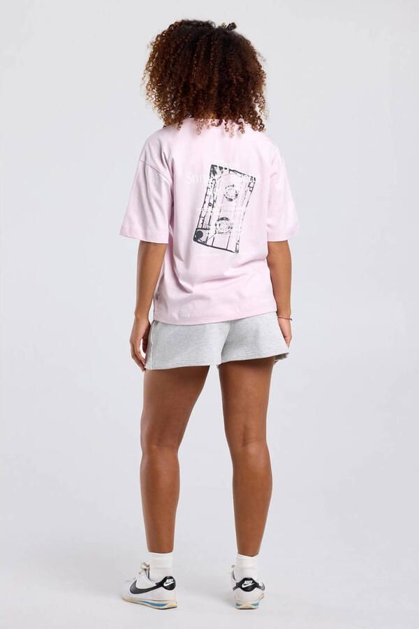 America Today T-shirt met backprint lichtroze - Foto 3