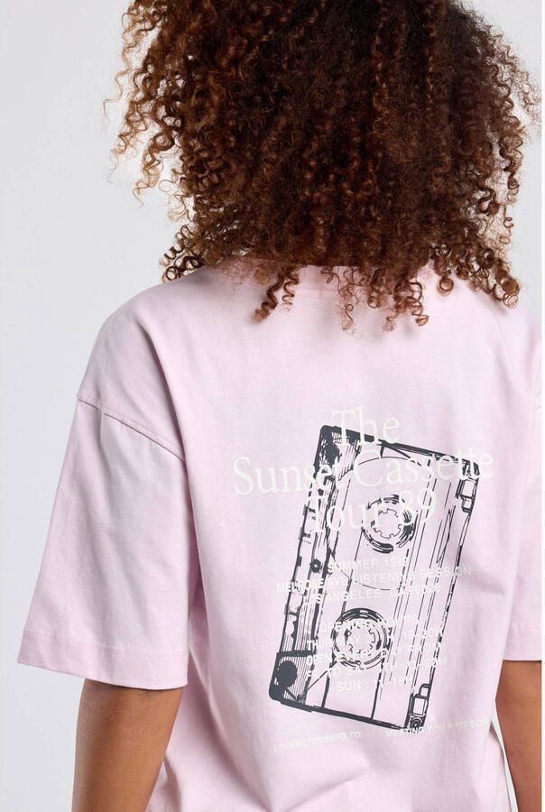 America Today T-shirt met backprint lichtroze - Foto 2