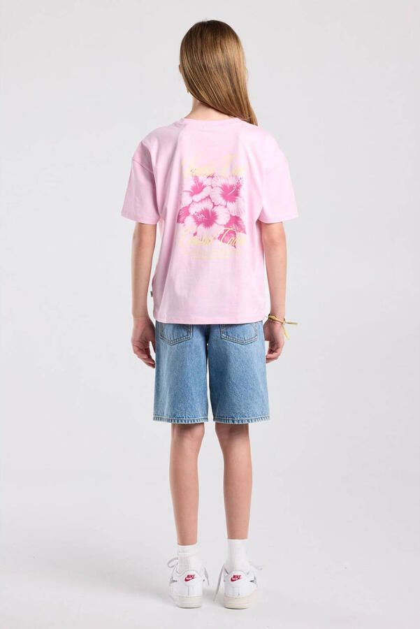 America Today T-shirt met backprint lichtroze - Foto 2